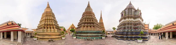Bangkok Tailândia Janeiro 2018 360 Panorama Wat Phra Chettuphon Wimon — Fotografia de Stock