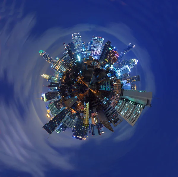 Коло панорама міста — стокове фото