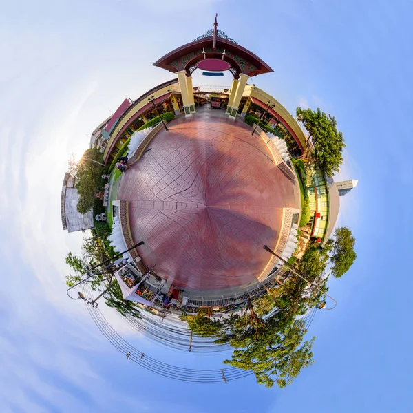 Круг Панорама Торгового Центра 360 Панорама Торгового Центра — стоковое фото
