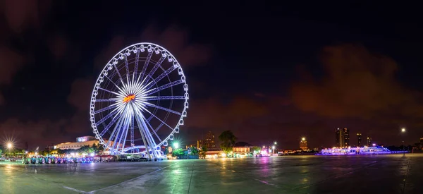 Bangkok Thailand January 2018 Ferris Wheel Carnival Park Asiatique River — Stock Photo, Image
