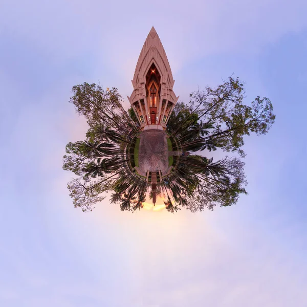 Panorama 360 Saint Peter Kościoła Zachód Słońca — Zdjęcie stockowe