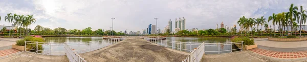 Bangkok Thajsko Března 2018 360 Panorama Pohled Veřejný Park — Stock fotografie