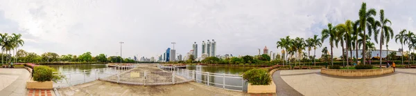 Bangkok Tajlandia Marca 2018 360 Panorama Widok Publiczny Park — Zdjęcie stockowe