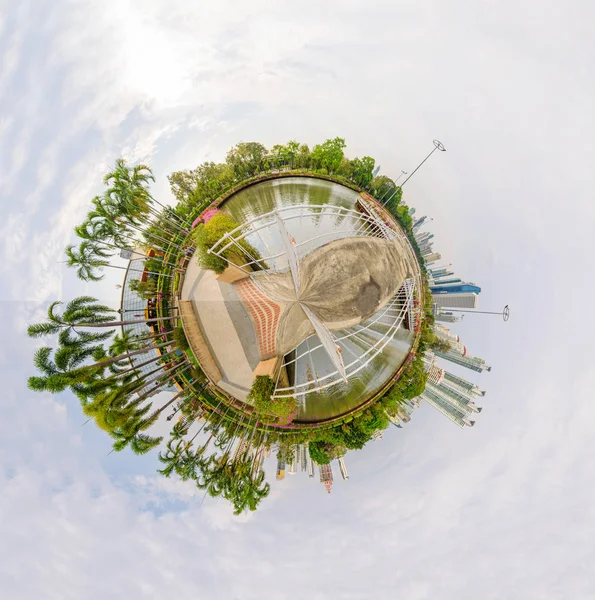 360Stupňové Panorama Pohled Veřejný Park Kruhové Panorama Veřejného Parku — Stock fotografie