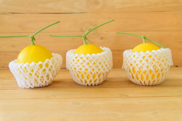 Fresh Sweet Golden Melon Shockproof — Stock Photo, Image