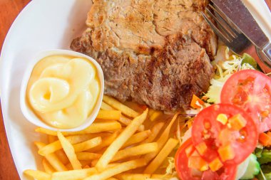 En iyi domuz bifteği manzarası.