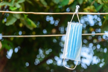 Hijyenik maskeyi kritik süre içinde yeniden kullanmak için kurut