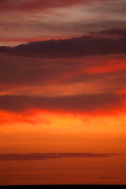 Renkli gün batımı gökyüzü