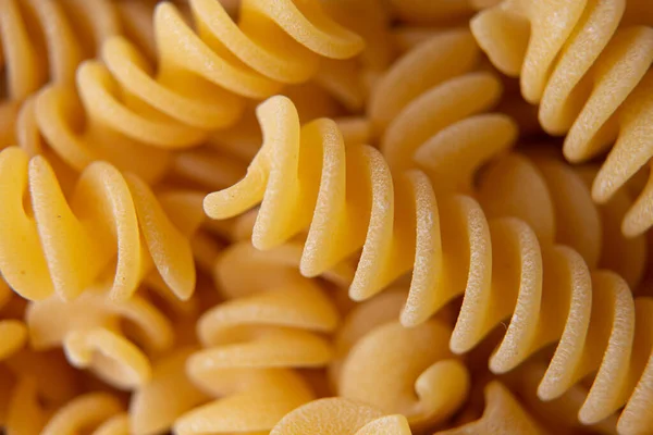 Fusilli Pasta Italiana Vista Molto Vicino — Foto Stock