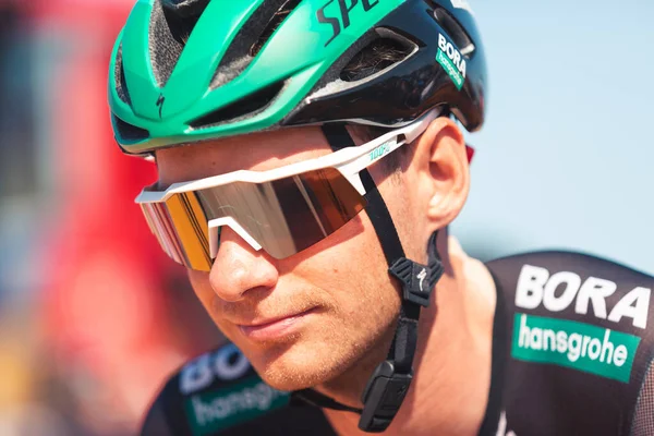 San Vicente Barquera 西班牙 2019年9月7日 Felix Grossschartner Vuelta Espaa第14阶段Bora Hansgrohe车队自行车手 — 图库照片