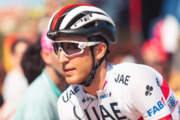 ビセンテ バルケラ スペイン 2019年9月7日 バレリオ コンティ ブエルタ エスパーの14ステージ中にUaeチームエミレーツチームのサイクリスト — ストック写真