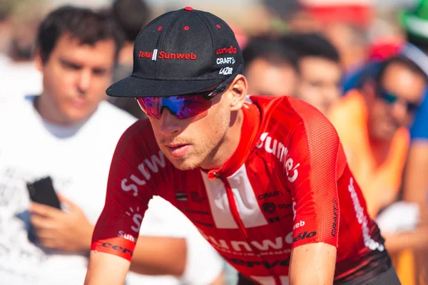 San Vicente Barquera Espanha Setembro 2019 Martijn Tusveld Ciclista Sunweb — Fotografia de Stock