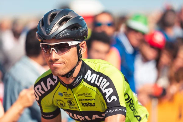 ビセンテ バルケラ スペイン 2019年9月7日 Euskadiバスク地方のサイクリスト シリル バルテ Murias第14ステージ ブエルタ エスパー — ストック写真