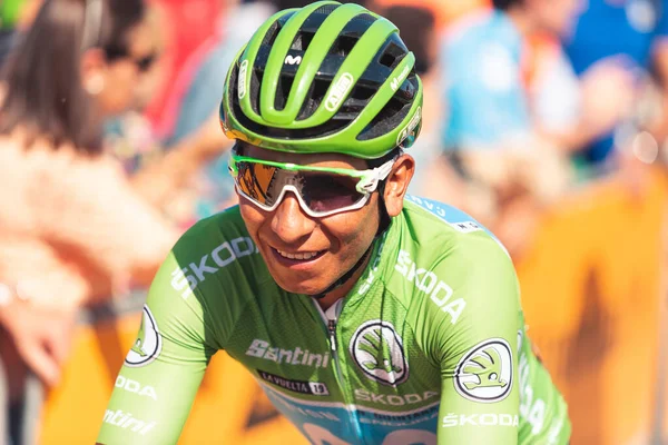San Vicente Barquera Espanha Setembro 2019 Nairo Quintana Ciclista Equipe — Fotografia de Stock