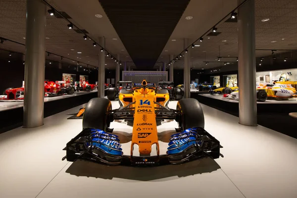 Museu Fernando Alonso Llaneras Espanha Abril 2019 Mclaren Mcl33 Usado — Fotografia de Stock