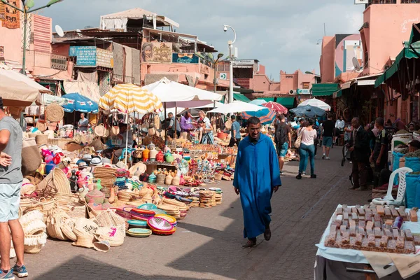 Marrakech Morocco November 2019 Places Des Pices Small Square Great — Stock Photo, Image