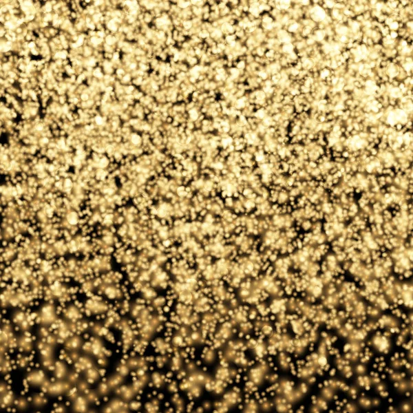 Texture Paillettes Sur Fond Noir Golden Sparkle Golden Vecteur Scintillant — Image vectorielle