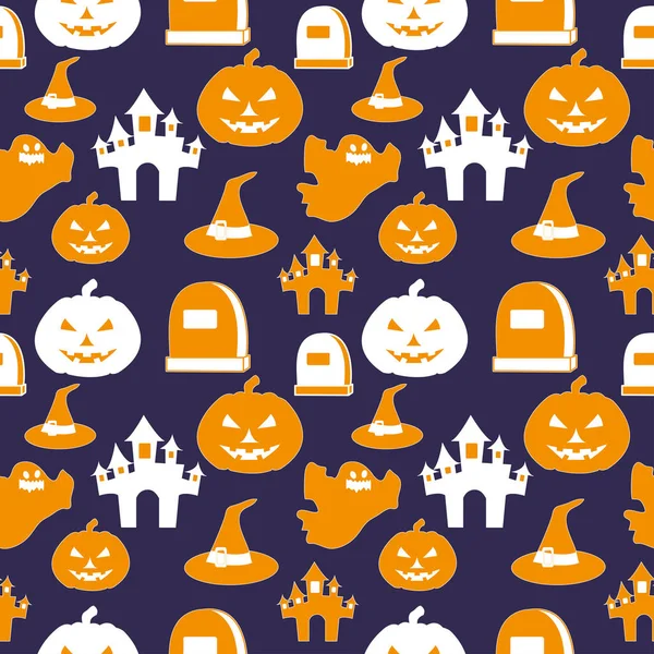 Padrão Sem Costura Vetorial Para Halloween Padrões Halloween Podem Ser — Vetor de Stock