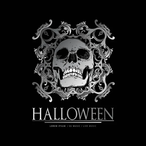 Vettoriale Felice Halloween Lusso Vintage Distintivi Emblemi Etichette Modelli Festa — Vettoriale Stock