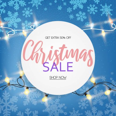 Noel afişleri, özel teklifler ve indirimler. Broşürler, poster, ağ, afiş ve kart vektör illüstrasyonu için dekorasyon