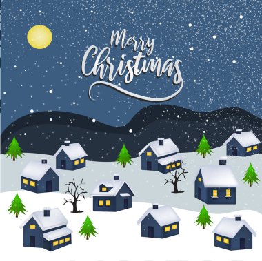 Karakterli ve geçmişli Mutlu Noel Tasarımı. Noel geçmişin için yaratıcı tasarım. vektör illüstrasyonu