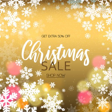 Işık Işıltılı ve Geçmişli Mutlu Noeller Tasarımı. Noel geçmişin için yaratıcı tasarım. vektör illüstrasyonu