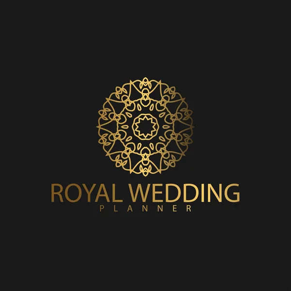 Λογότυπο Premium Luxury Χρυσό Χρώμα Royal Brand Για Πολυτελείς Εταιρικές — Διανυσματικό Αρχείο
