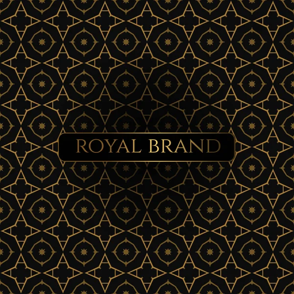 Luxusní Premium Pozadí Zlatou Barvou Šablony Designovým Prvkem Ornament Label — Stockový vektor