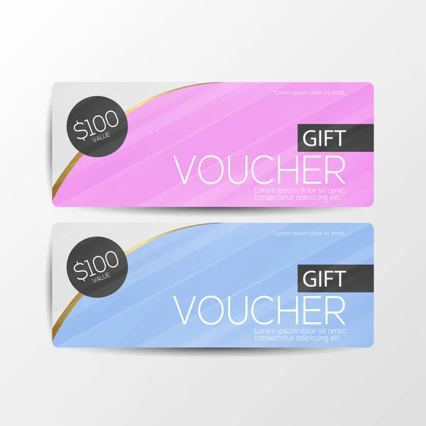 Vector illustration gift voucher card template and promotion sale discount - vector