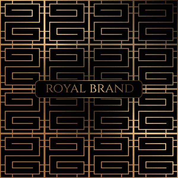Luxus Premium Hintergrund Mit Goldfarbe Vorlagen Mit Designelement Ornament Etikett — Stockvektor