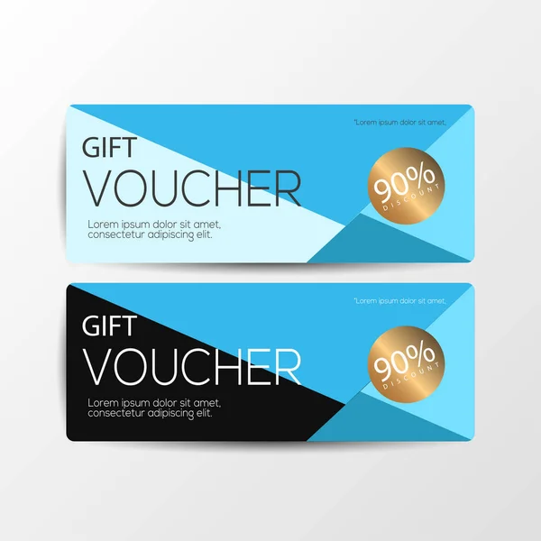 Vector illustration gift voucher card template and promotion sale discount - vector