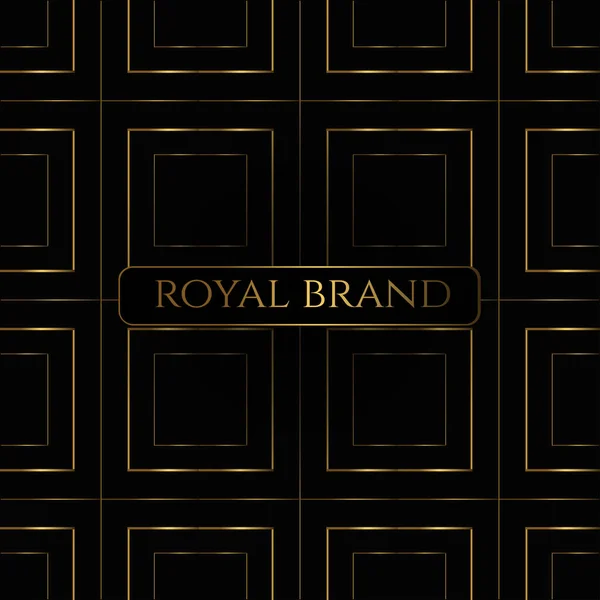 Luxus Premium Hintergrund Mit Goldfarbe Vorlagen Mit Designelement Ornament Etikett — Stockvektor