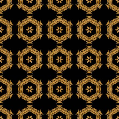 Karanlık bir arka planda kusursuz bir altın mahsulü. Heraldik sembol. Vektör İllüstrasyonu.