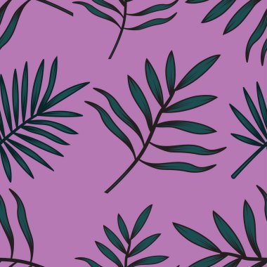 Çiçeksiz desen. Baskı, keten ve modaya uygun kumaşlar. Renkli, pürüzsüz bir desen. - vektör