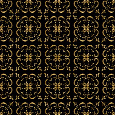 Karanlık bir arka planda kusursuz bir altın mahsulü. Heraldik sembol. Vektör İllüstrasyonu.