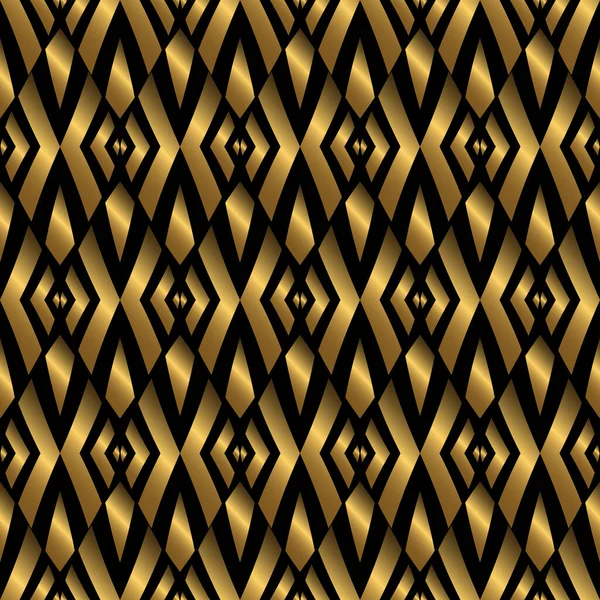 Luxuriöse Nahtlose Muster Mit Goldfarbe Vintage Konzept Geeignet Für Tapete — Stockvektor