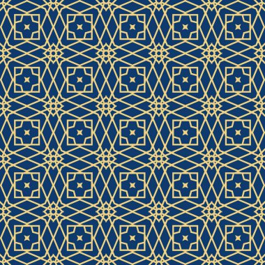 Süslü, pürüzsüz İslami desen. Web sitesi ve baskı tasarımı için uygun Ramazan Kareem kavramı.