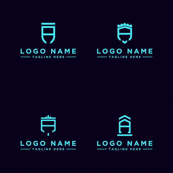 Logotypkonstruktion Första Bokstaven Vektor — Stock vektor