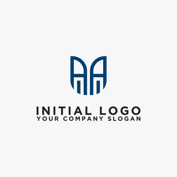 标志设计灵感的公司从最初的字母Aa标志图标 — 图库矢量图片
