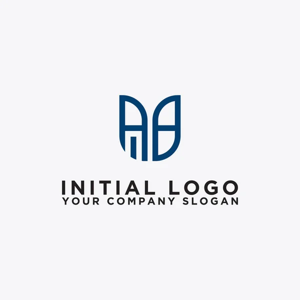 Inspiração Design Logotipo Para Empresas Partir Das Letras Iniciais Ícone —  Vetores de Stock