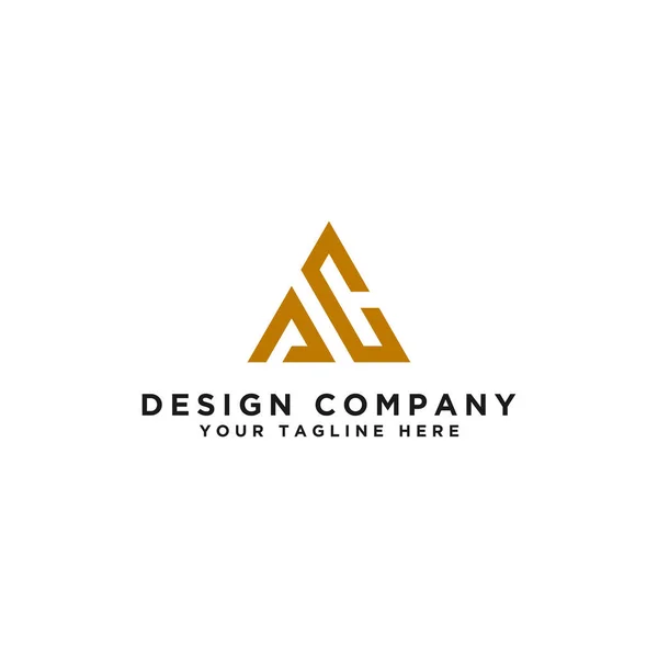 Inspiración Diseño Logotipo Para Las Empresas Partir Las Letras Iniciales — Vector de stock