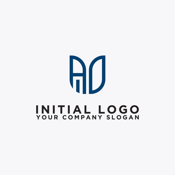 Logo Design Ispirazione Aziende Dalle Lettere Iniziali Dell Icona Logo — Vettoriale Stock