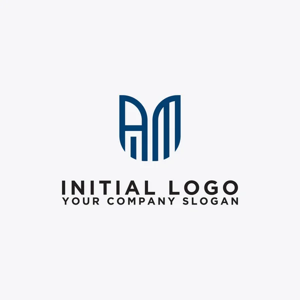 Logo Simgesinin Ilk Harflerinden Şirketler Için Logo Tasarımı Ilham Kaynağı — Stok Vektör