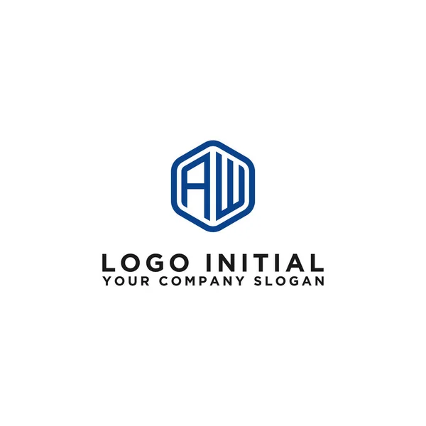 Projekt Logo Inspiracji Dla Firm Pierwszych Liter Ikony Logo Wektor — Wektor stockowy