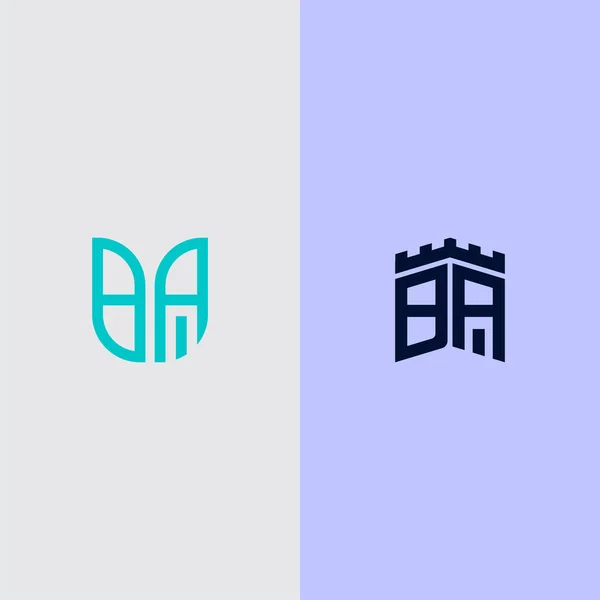 Conjunto Diseño Logotipo Inspirador Para Empresas Desde Las Letras Iniciales — Vector de stock