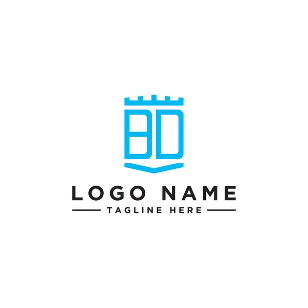 Inspiração Design Logotipo Para Empresas Partir Das Letras Iniciais Ícone —  Vetores de Stock