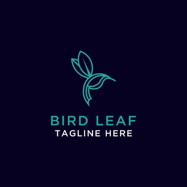 Logo tasarımı yaprak yaprağı vektör şablonu logosu, vektör