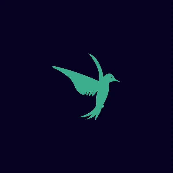 Логотип Дизайн Иконка Птица Векторный Шаблон Логотип Вектор — стоковый вектор