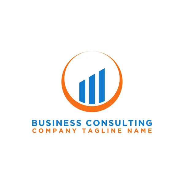 Plantilla Logotipo Consultoría Empresarial Diseño Gráfico Crecimiento Vectorial Consulte Tipo — Vector de stock