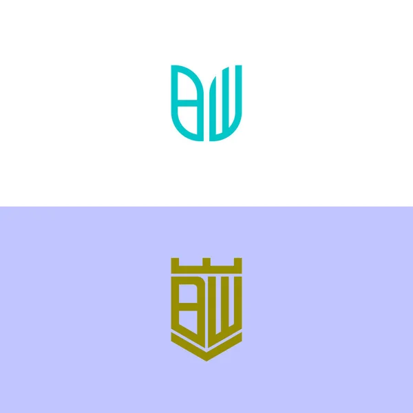 Conjunto Diseño Logotipo Inspirador Para Empresas Las Letras Iniciales Del — Vector de stock